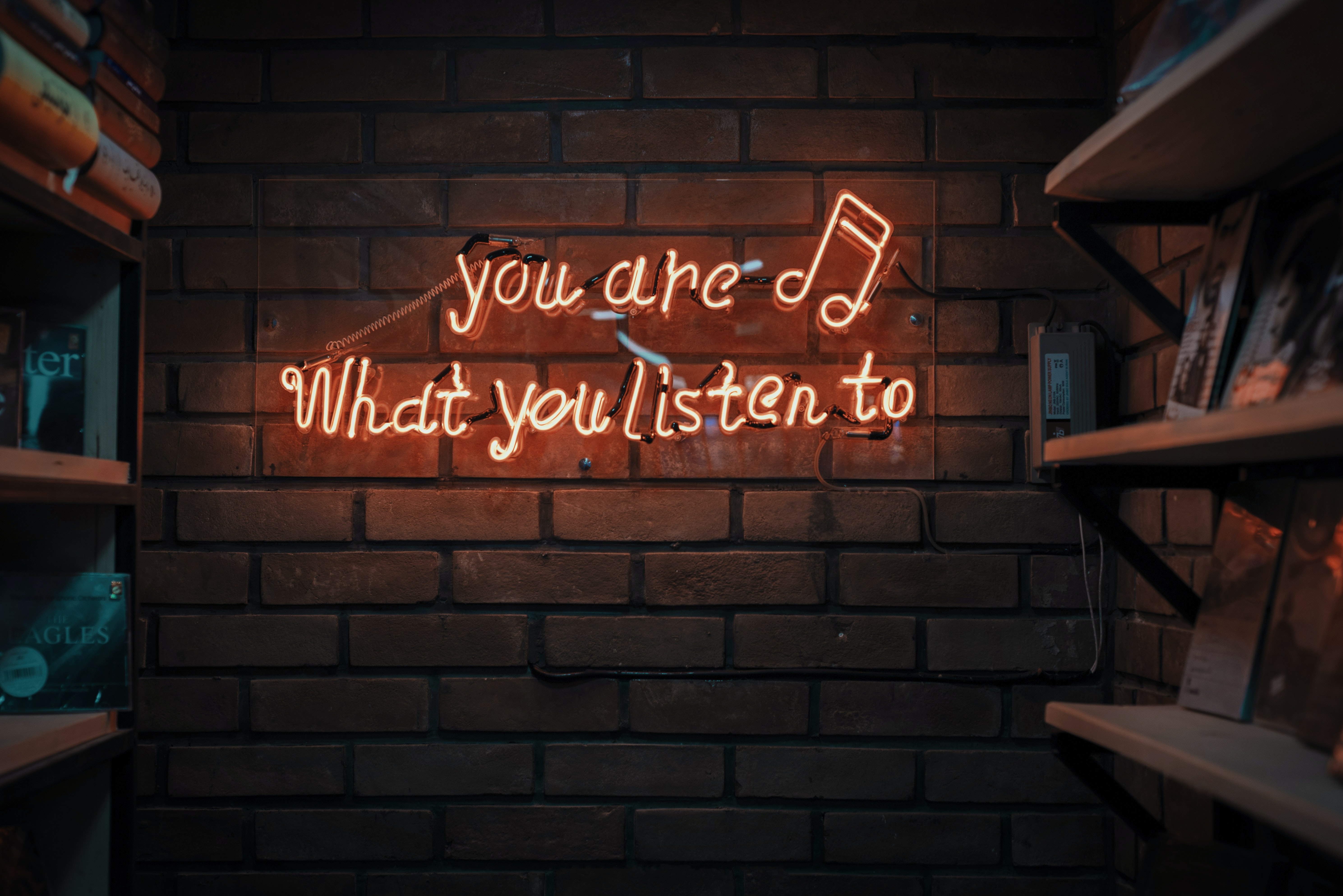 Header hero image with text